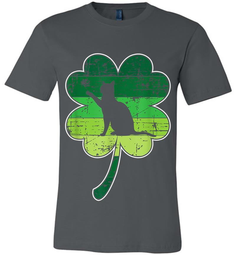 Cat Kittens Lovers Shamrock Irish St Patricks Day Premium T-Shirt