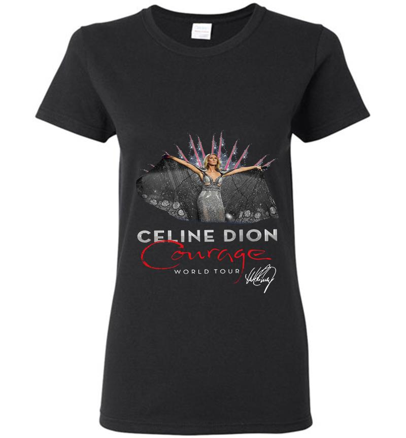 Celine Dion Courage World Tour Signature Womens T-Shirt