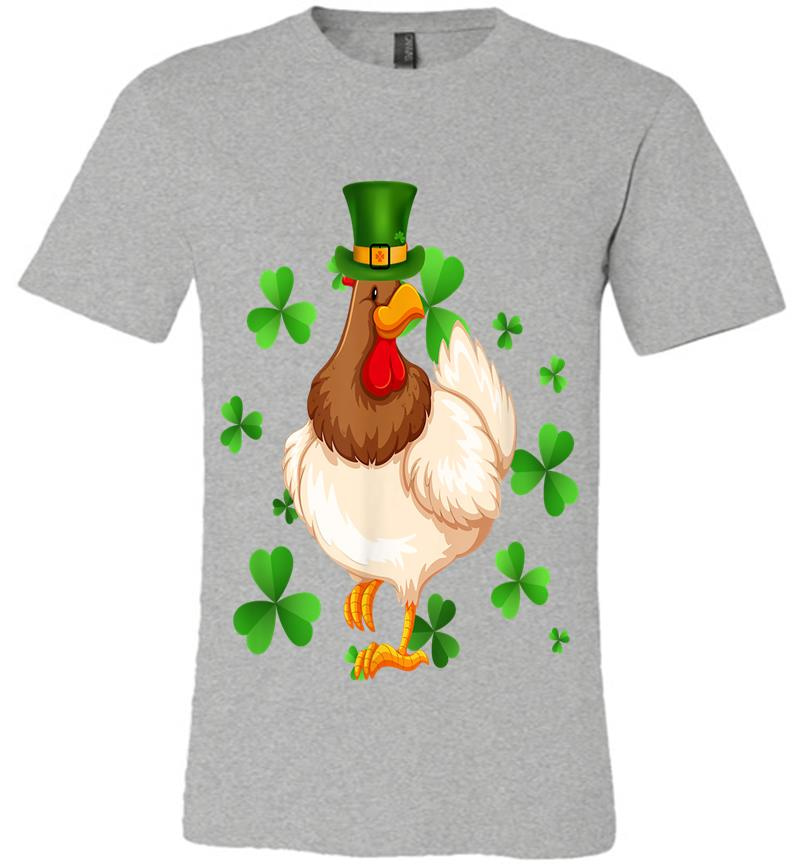 Inktee Store - Chicken St Patrick'S Day Irish Chicken Lovers Girls Boy Premium T-Shirt Image