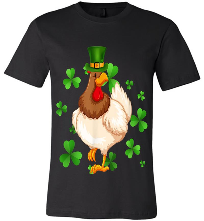 Inktee Store - Chicken St Patrick'S Day Irish Chicken Lovers Girls Boy Premium T-Shirt Image