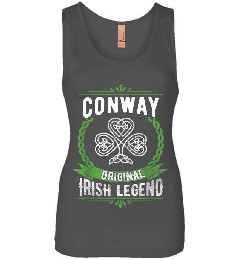 Inktee Store - Conway Name Irish Legend St. Patricks Day Womens Jersey Tank Top Image