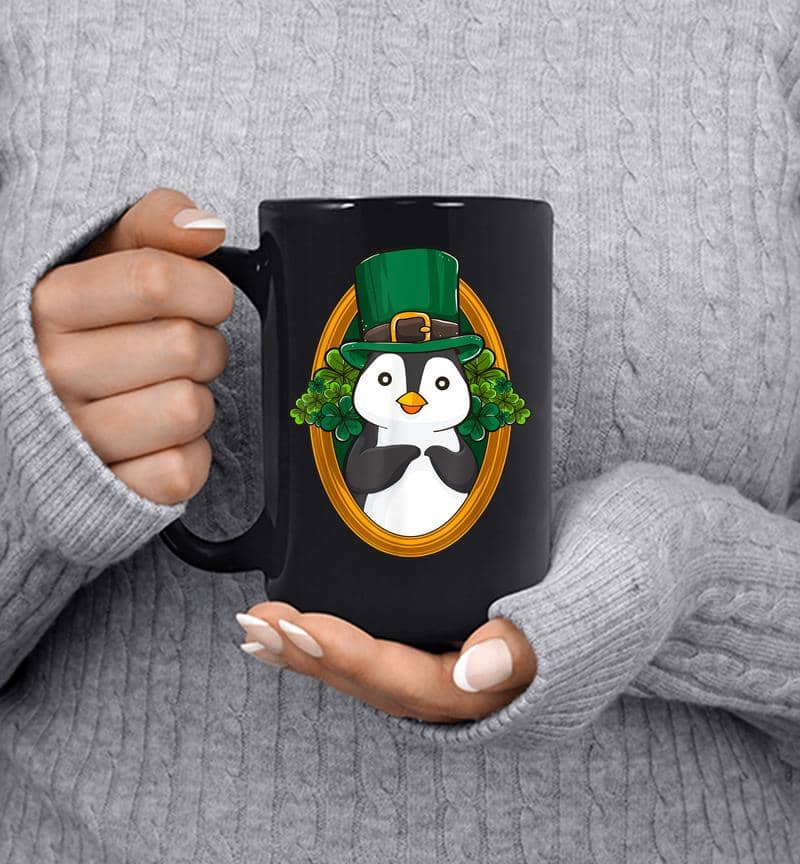 Cute Penguin Leprechaun St Patrick'S Day Mug