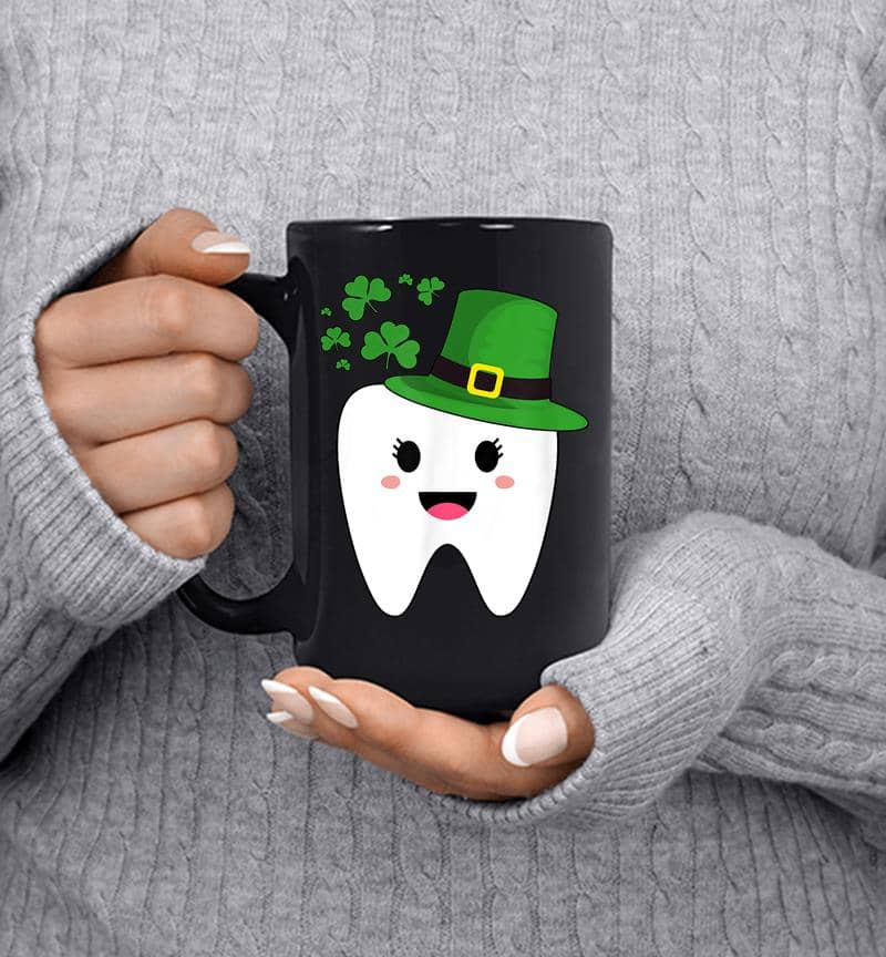 Cute Tooth With Hat Dental Assistant S St Patricks Day Mug