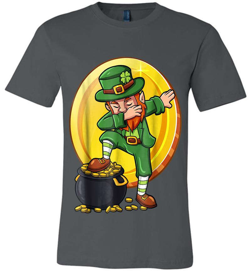 Dabbing Leprechaun Gold Coin St Patrick'S Day Premium T-Shirt