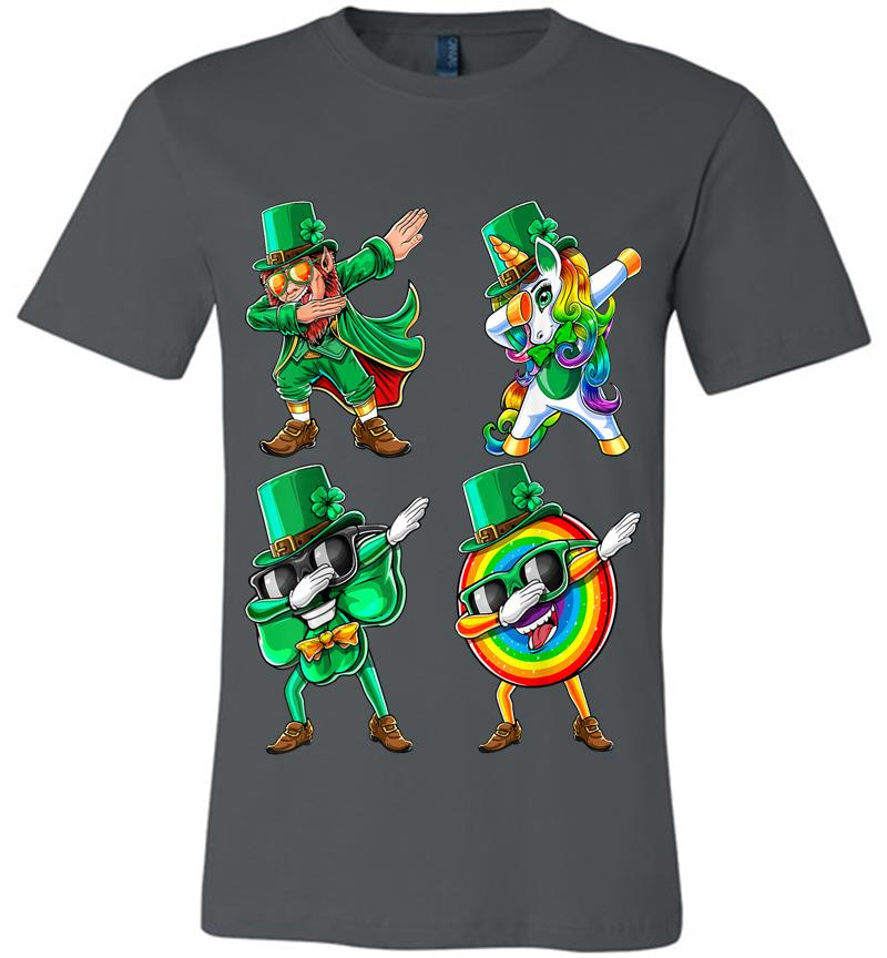 Dabbing Leprechaun Unicorn Shamrock St. Patrick'S Day Kids Premium T-Shirt
