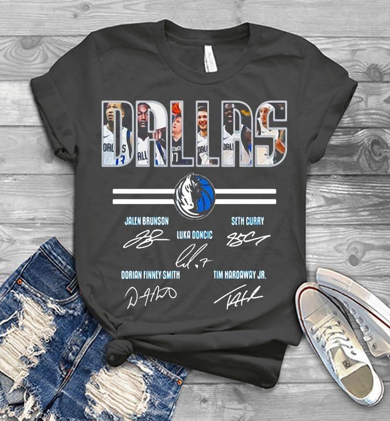 Inktee Store - Dallas Mavericks Jalen Brunson Signature Mens T-Shirt Image