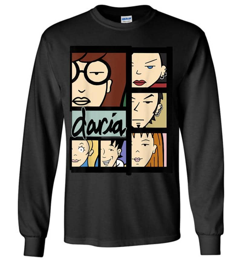 Daria Character Panels Logo Long Sleeve T-Shirt