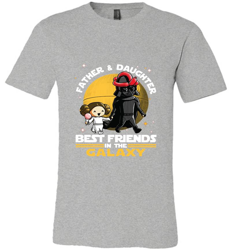 Inktee Store - Darth Vader Father And Daughter Leia Organa Best Friends In The Galaxy Premium T-Shirt Image