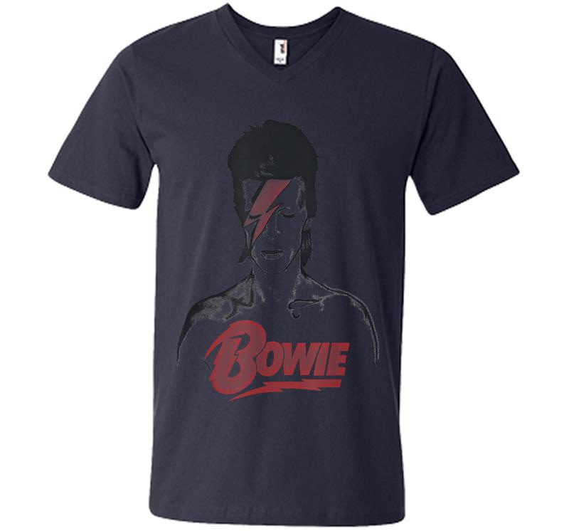 Inktee Store - David Bowie Aladdin Sane V-Neck T-Shirt Image