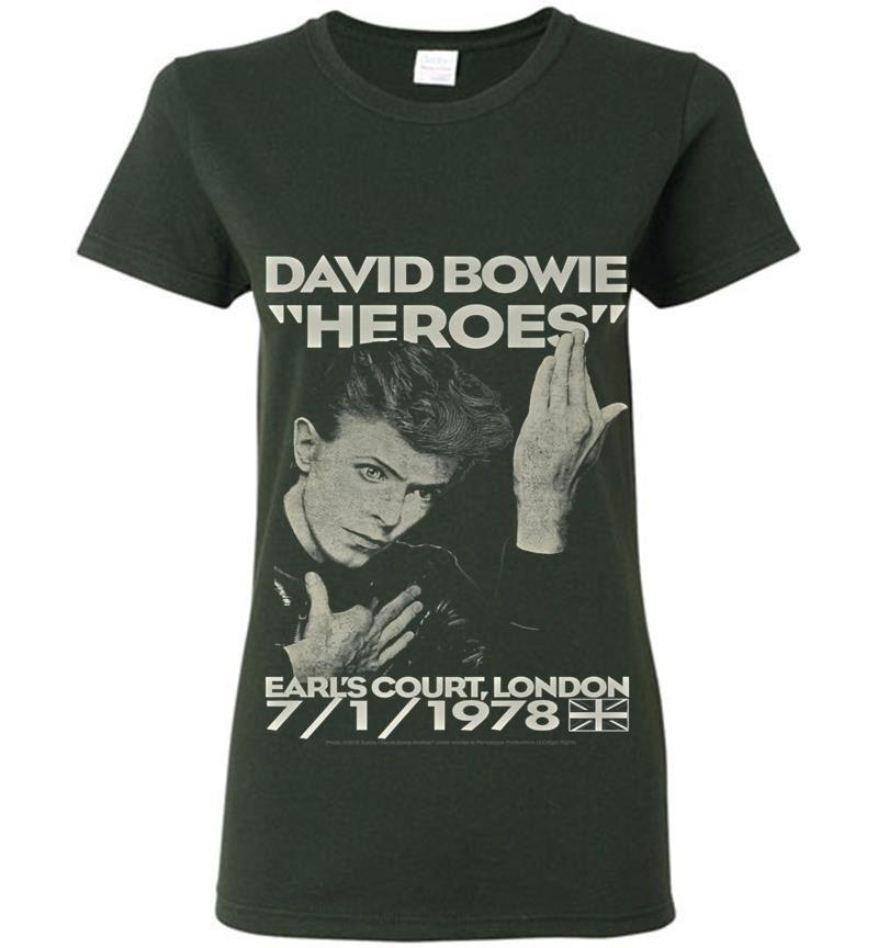 Inktee Store - David Bowie Earls Court Womens T-Shirt Image