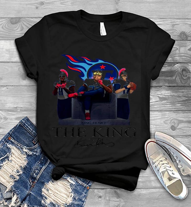 Derrick Henry Tennessee Titans The King Signature Mens T-Shirt
