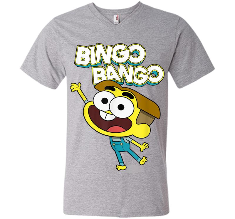Inktee Store - Disney Channel Big City Greens Cricket Bingo Bango V-Neck T-Shirt Image