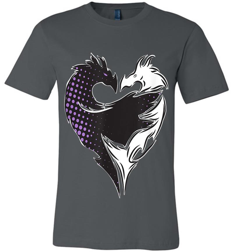 Disney Descendants 3 Mal Heart Dragons Motif Premium T-Shirt