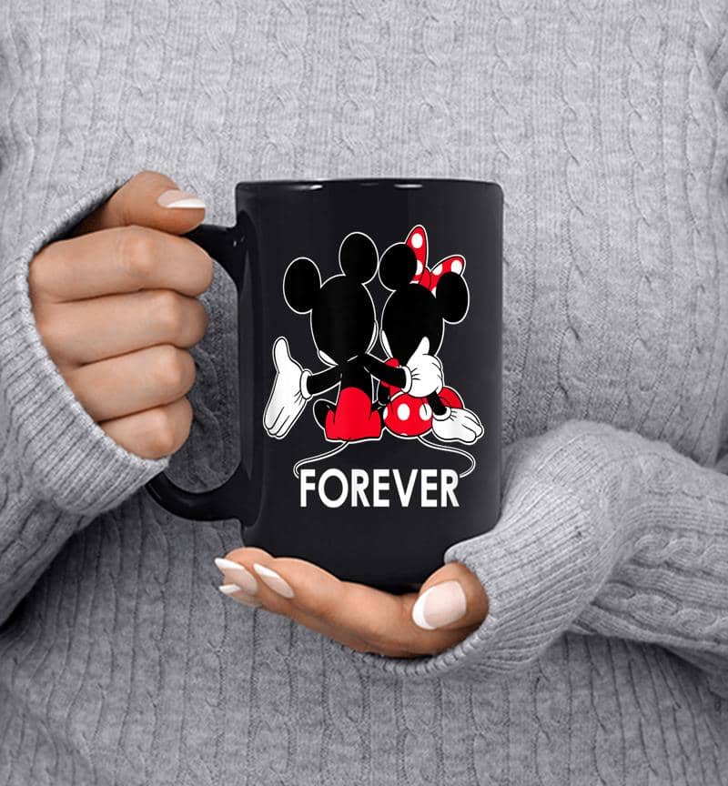 Disney Mickey And Minnie Mouse Silhouettes Forever Mug