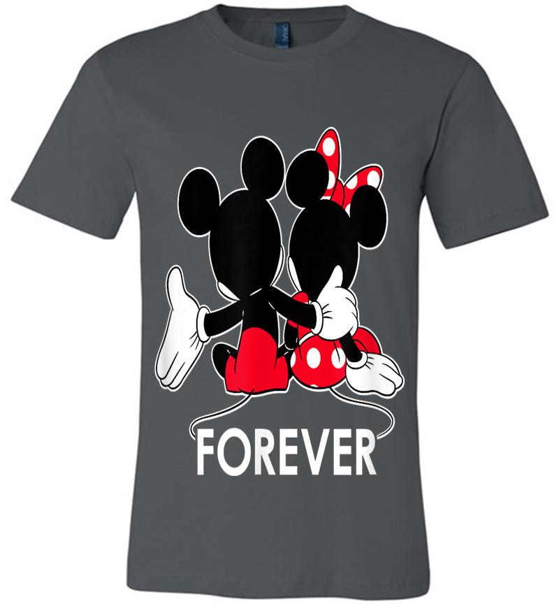 Disney Mickey And Minnie Mouse Silhouettes Forever Premium T-Shirt