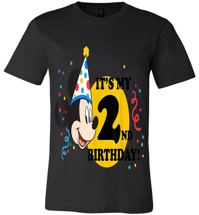 Inktee Store - Disney Mickey Mouse 2Nd Birthday Premium T-Shirt Image