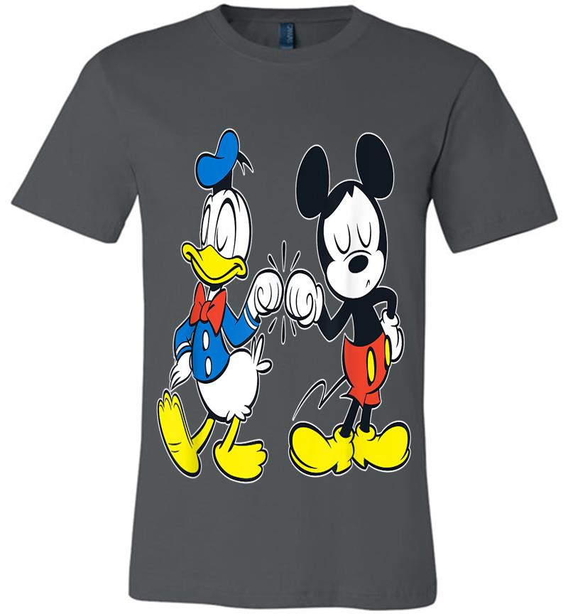 Disney Mickey Mouse And Donald Duck Best Friends Outline Premium T-Shirt