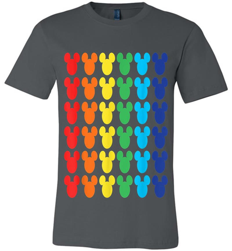 Disney Mickey Mouse Rainbow Icons Premium T-Shirt