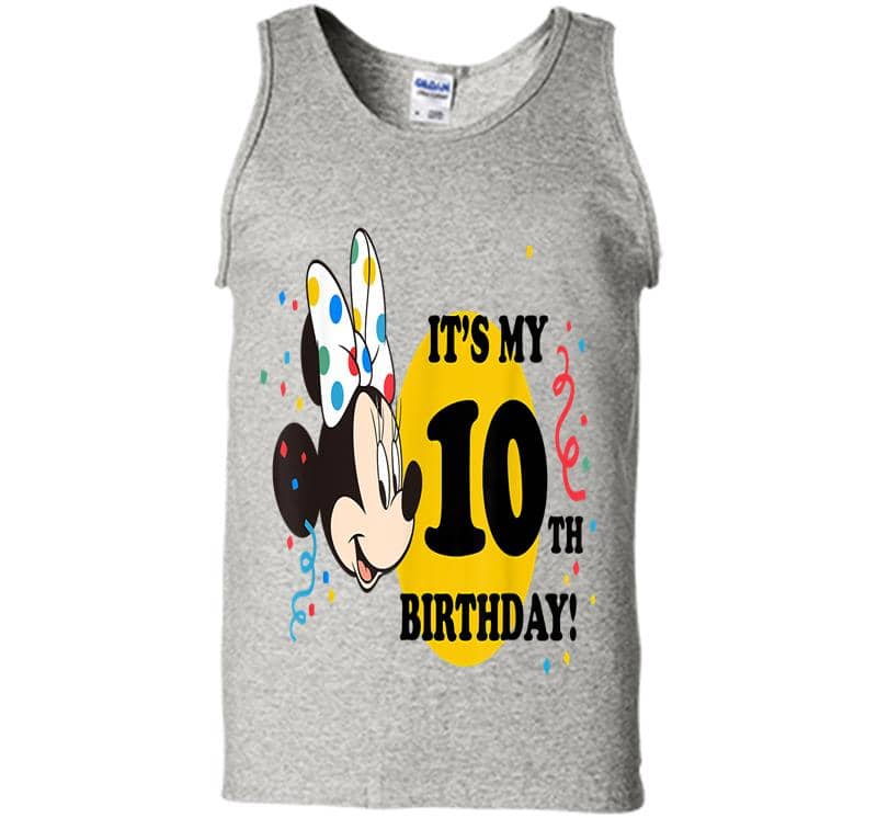 Disney Minnie Mouse 10th Birthday Mens Tank Top