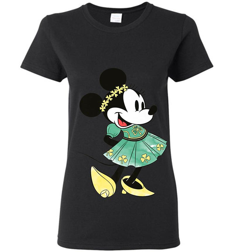 Disney Minnie Mouse Shamrock Dress St. Patrick'S Day Premium Womens T-Shirt