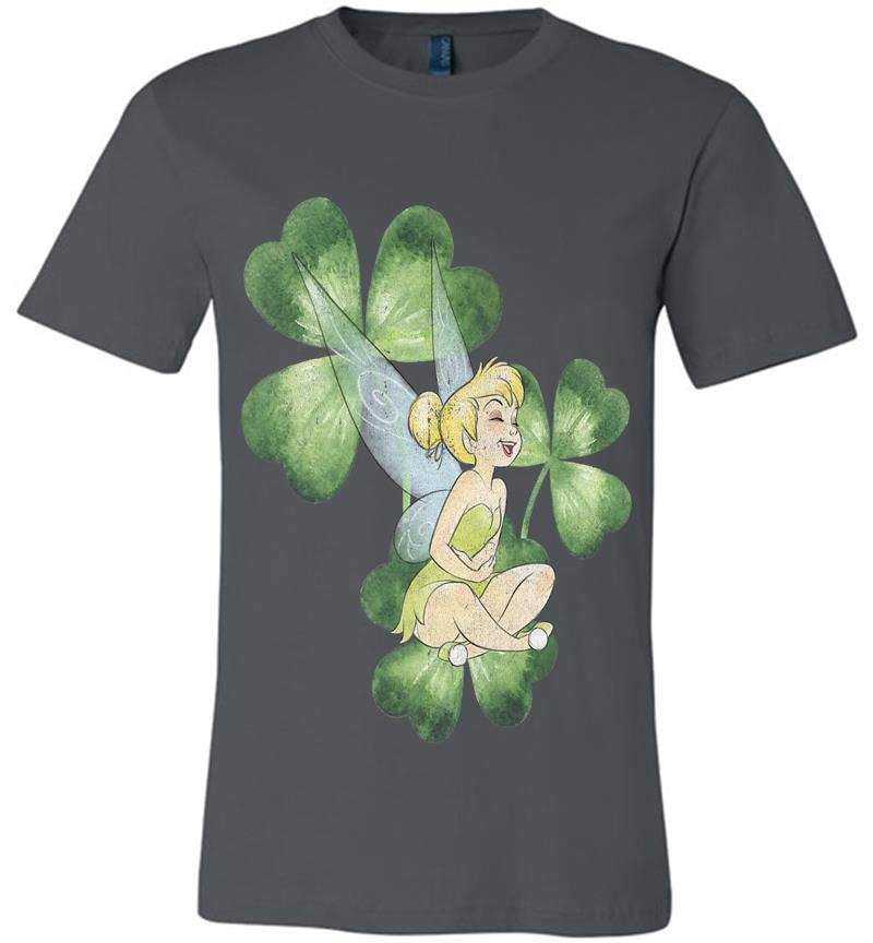 Disney Peter Pan Tinker Bell Clover St. Patrick'S Portrait Premium Premium T-Shirt