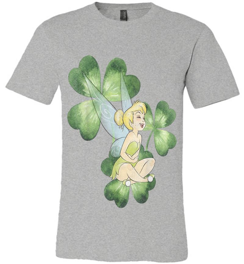 Inktee Store - Disney Peter Pan Tinker Bell Clover St. Patrick'S Portrait Premium T-Shirt Image