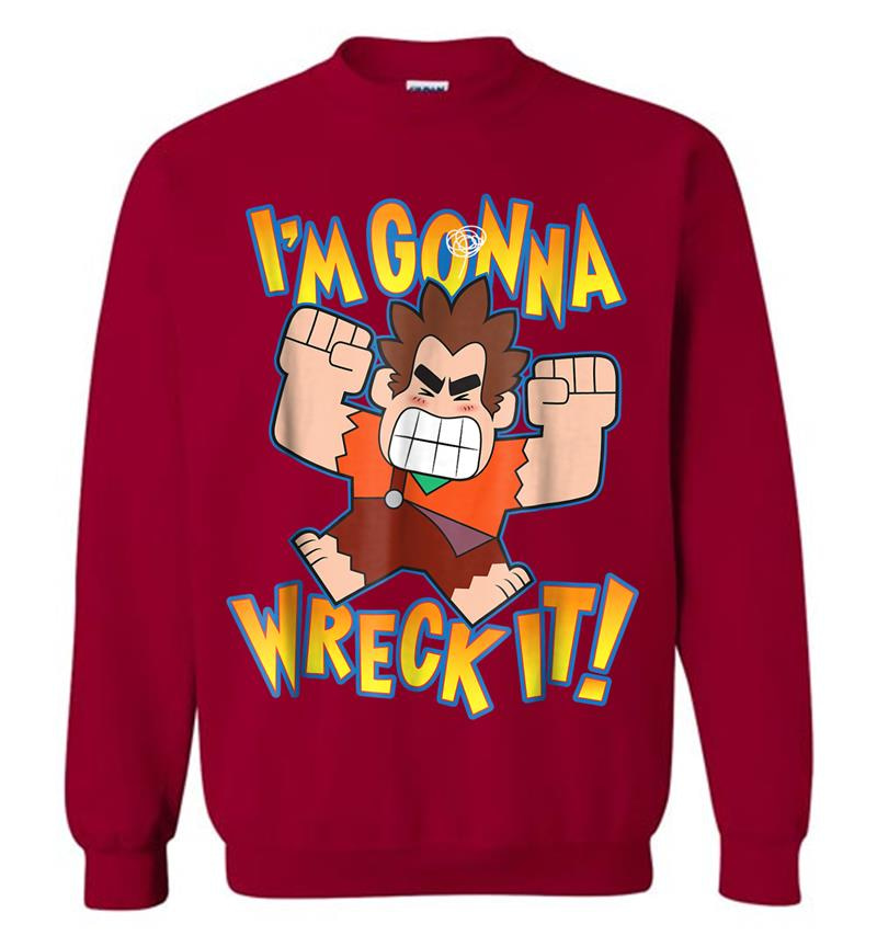 Inktee Store - Disney Ralph Breaks The Internet I'M Gonna Wreck It Sweatshirt Image
