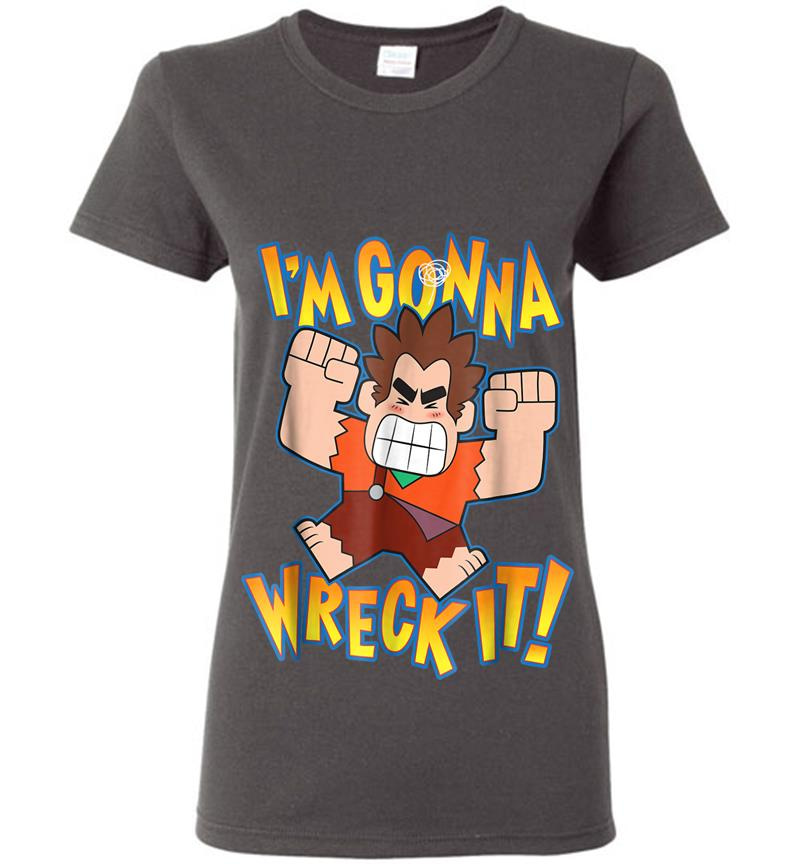 Inktee Store - Disney Ralph Breaks The Internet I'M Gonna Wreck It Womens T-Shirt Image