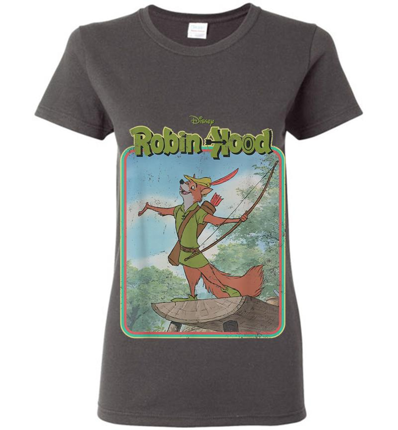 Inktee Store - Disney Robin Hood Retro Womens T-Shirt Image