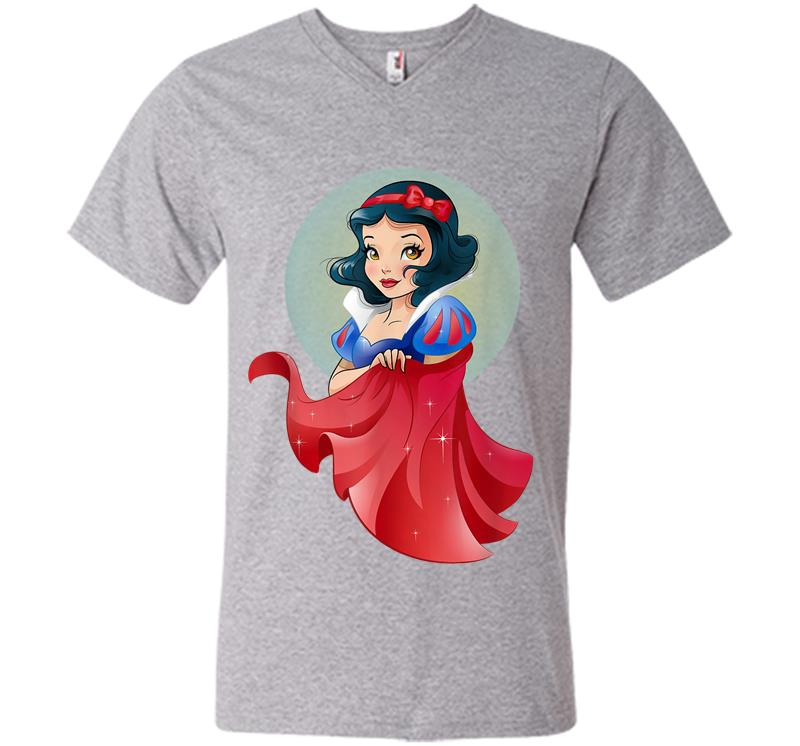 Inktee Store - Disney Snow White Stylized V-Neck T-Shirt Image