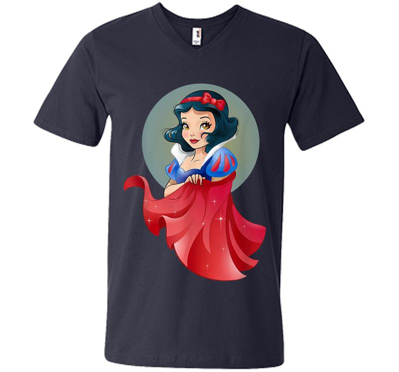 Inktee Store - Disney Snow White Stylized V-Neck T-Shirt Image
