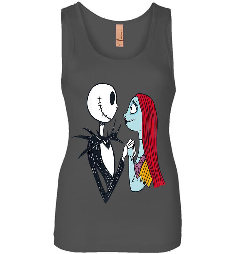 Inktee Store - Disney The Nightmare Before Christmas Jack And Sally Womens Jersey Tank Top Image