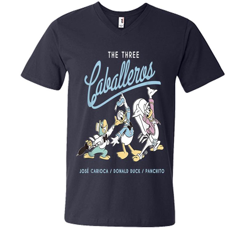Inktee Store - Disney The Three Caballeros Retro Donald Duck V-Neck T-Shirt Image