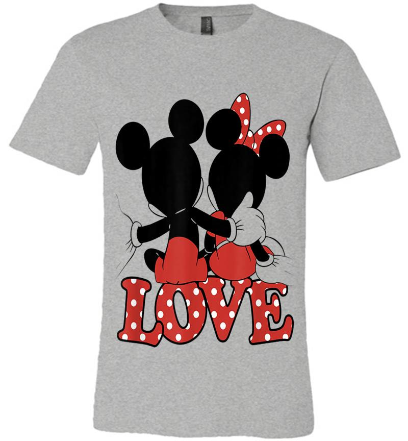 Inktee Store - Disney Valentines Mickey Minnie Love Hug Premium T-Shirt Image