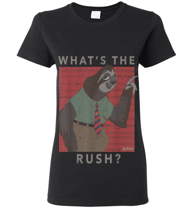 Disney Zootopia Flash Whats The Rush Womens T-Shirt