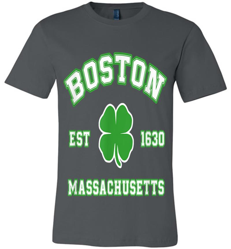 Distressed St. Patricks Day Irish Boston Mass Premium T-Shirt