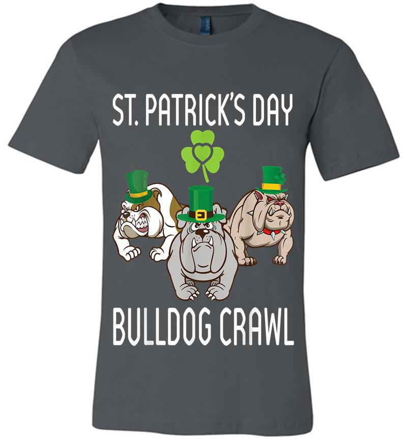 Dogs With Irish Costume Dance St Patrick Day Bulldog Crawl Premium T-Shirt