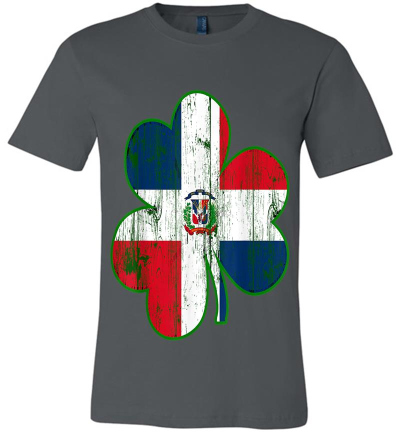 Dominican Flag Irish Shamrock St Patricks Day Premium T-Shirt