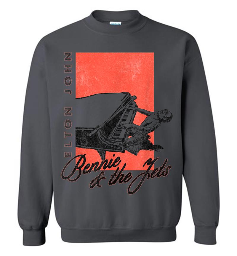 Inktee Store - Elton John Official Bennie And The Jets Piano Sweatshirt Image