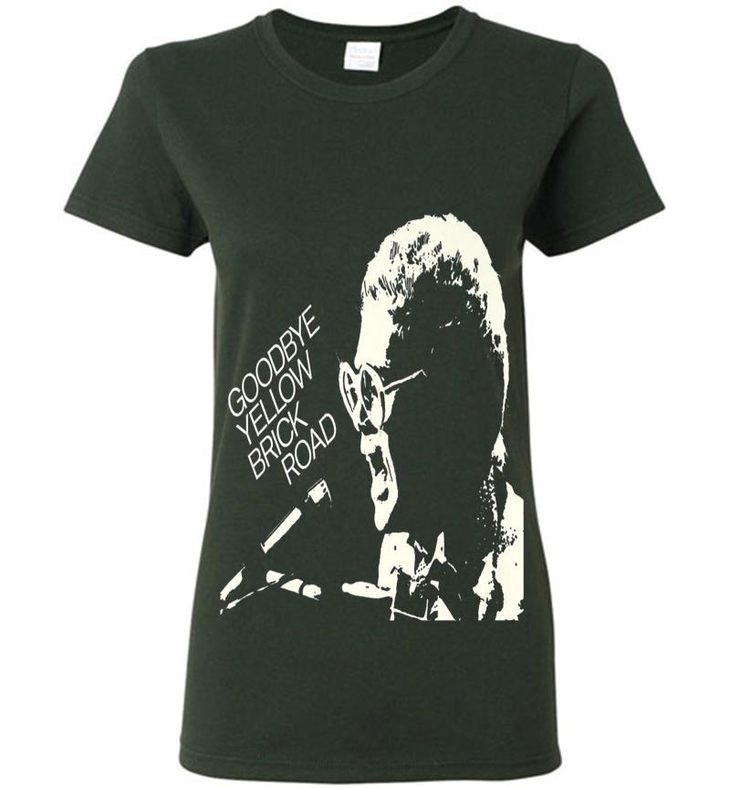 Inktee Store - Elton John Official Goodbye Yellow Brick Road Cover Premium Womens T-Shirt Image