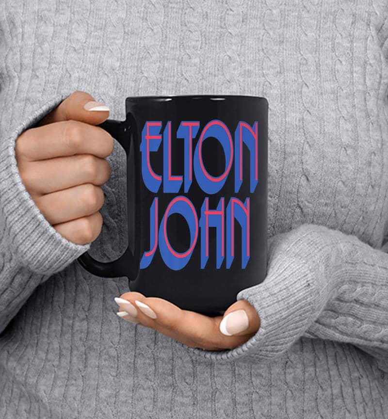 Elton John Official Text Logo Premium Mug