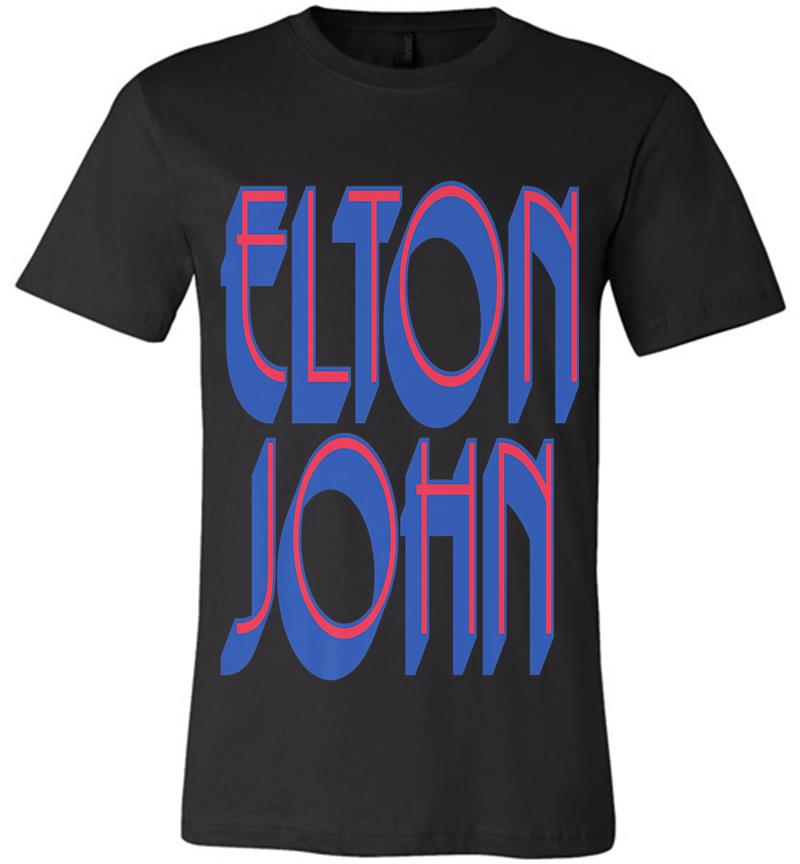 Inktee Store - Elton John Official Text Logo Premium Premium T-Shirt Image