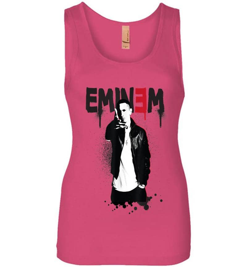Inktee Store - Eminem Official Sprayed Up Womens Jersey Tank Top Image