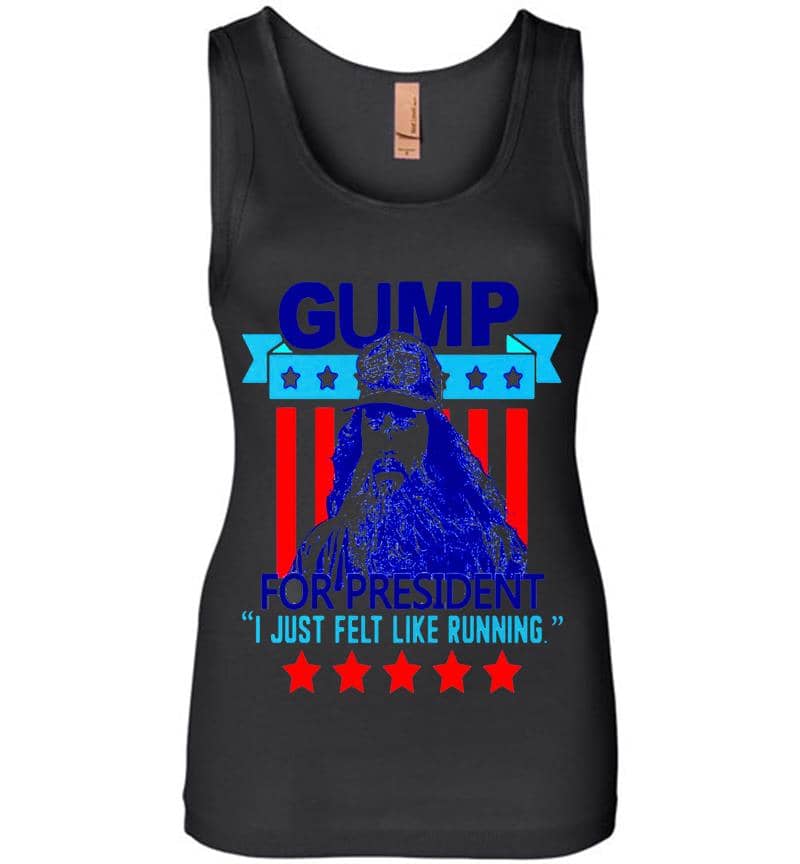 Forrest Gump For President I Hust Felt Like Running Womens Jersey Tank Top