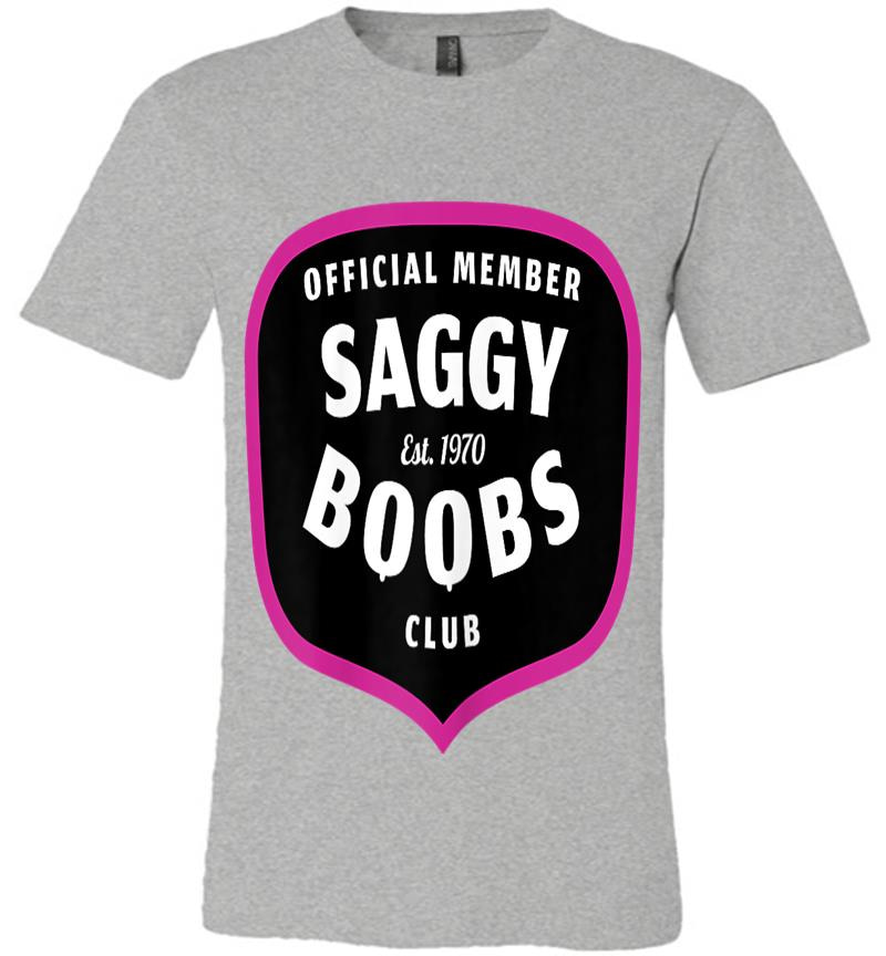 Inktee Store - Funny 50Th Birthday 1970 Official Member Saggy Boobs Club Premium T-Shirt Image