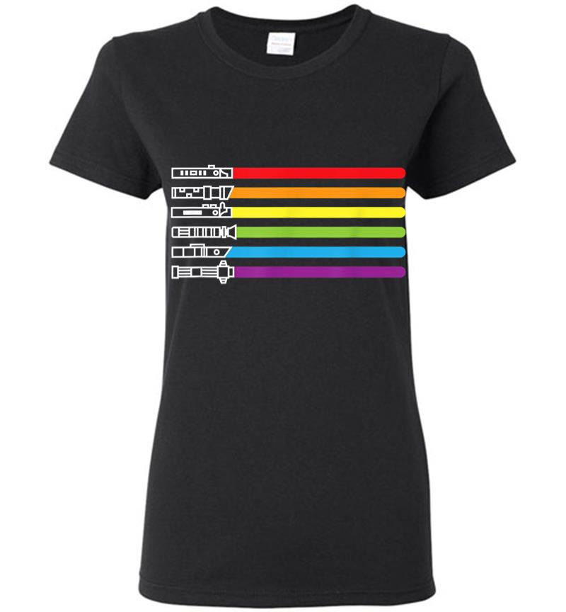 Funny Gay Saber Tee Rainbow LGBT Pride Month 2020 LGBTQ Gift Women T-shirt