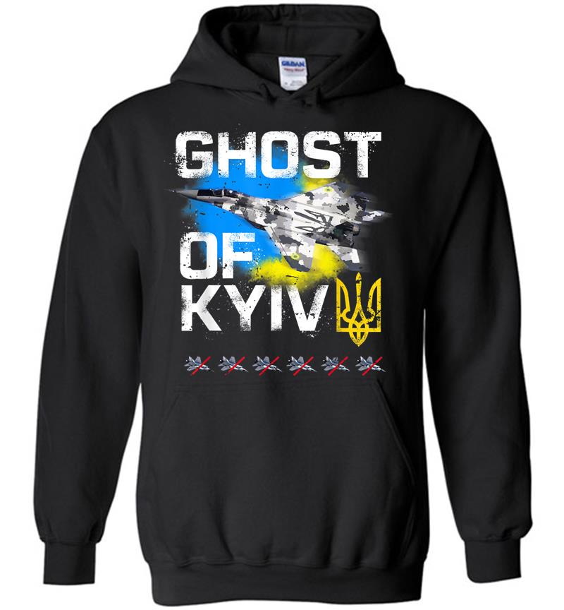 Ghost Of Kyiv Ukraine Fighter Jet Hoodie
