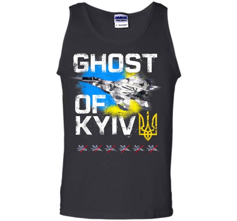 Ghost Of Kyiv Ukraine Fighter Jet Men Tank Top