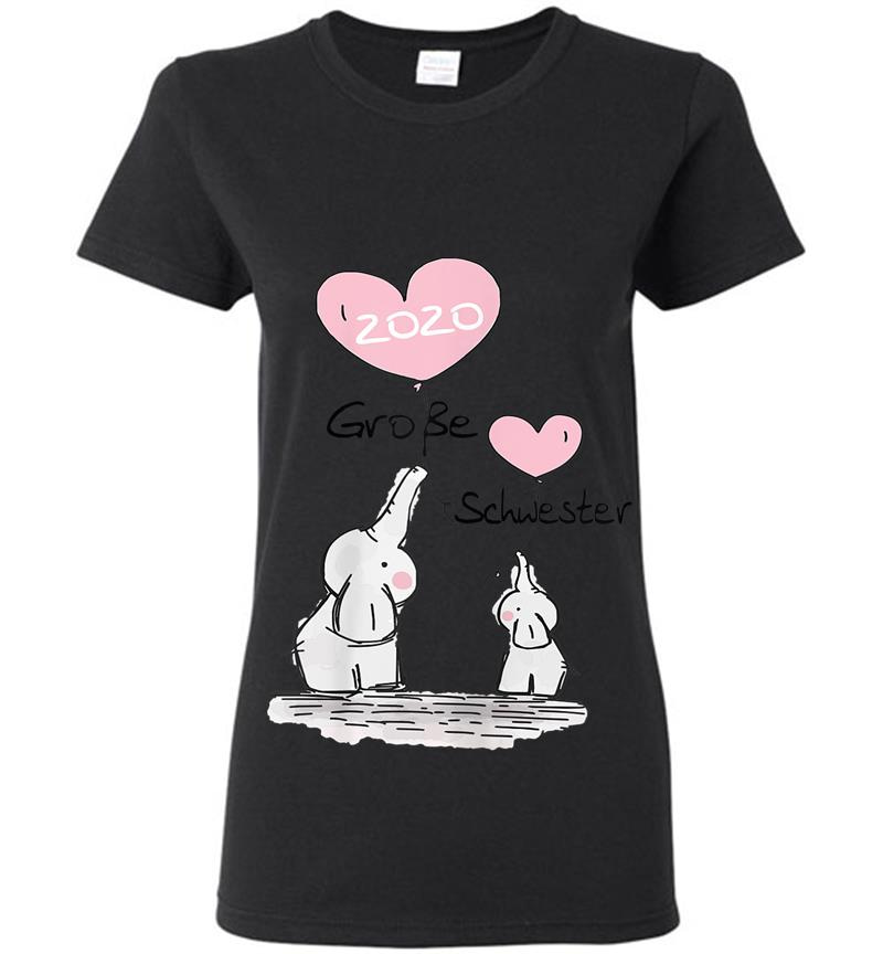 Groe Schwester 2020 Se Elefanten Geschenk Idee Geschwiste Womens T-Shirt