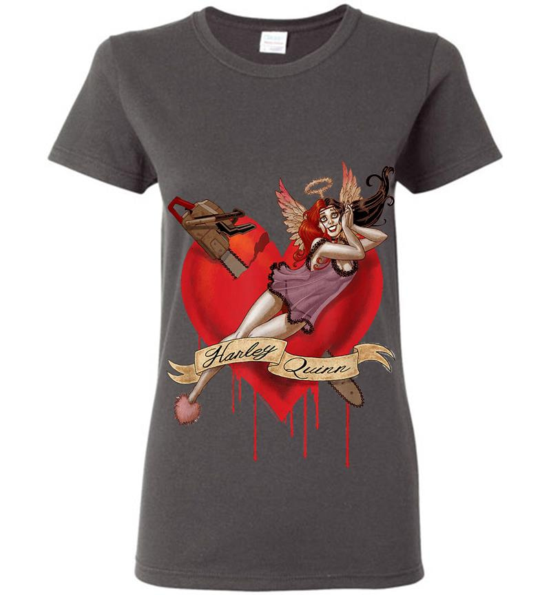 Inktee Store - Harley Quinn Perfect Angel Womens T-Shirt Image
